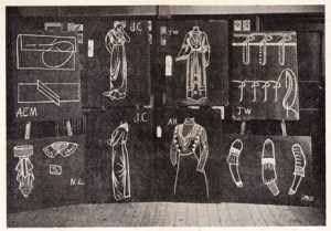 Blackboard Drawing for Needlework Teachers