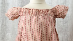 Calico Baby Gown, c 1815.