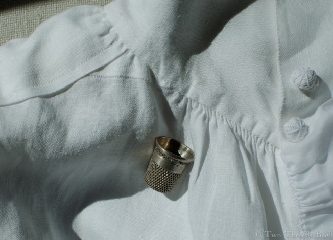 Darned little gussets, all the work I did backstitching was mostly hidden when assembled.