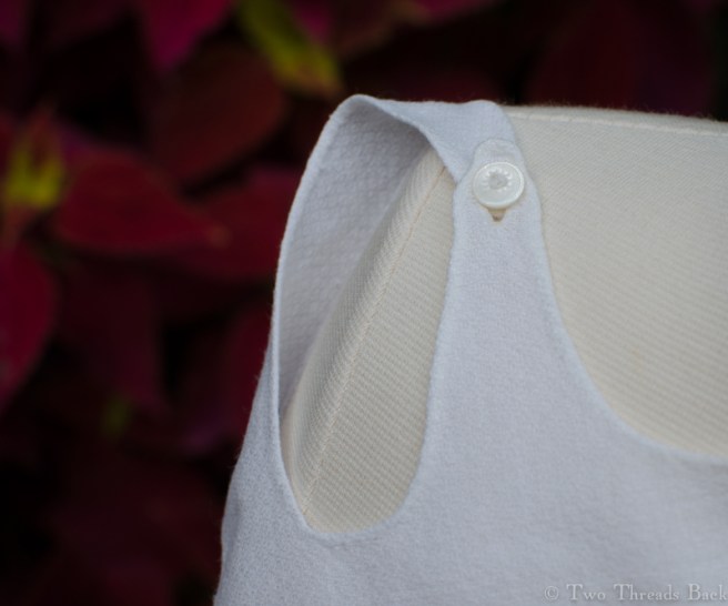 You can see the tiny mother of pearl buttons.